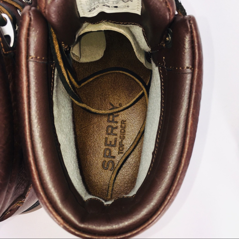 Sperry Men's Watertown LTT Dark Brown Leather Boot - Picture 14 of 16